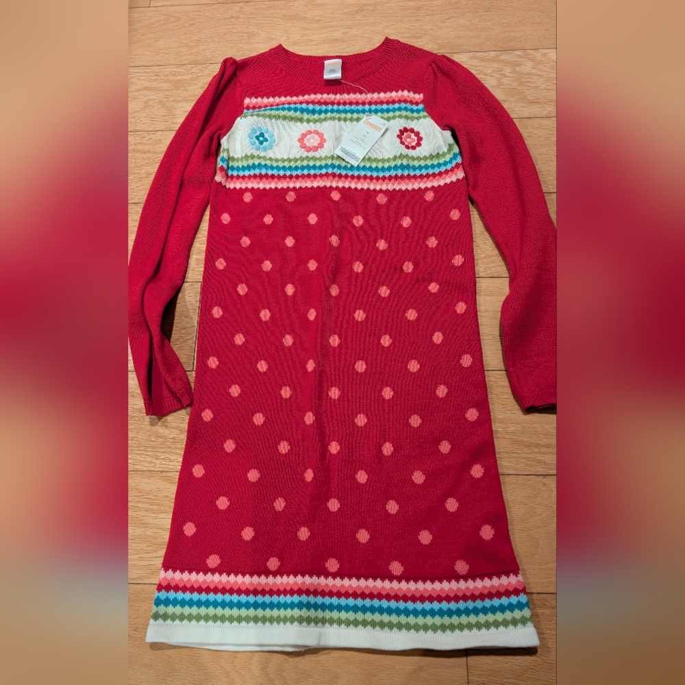 Gymboree 2012 Winter Cheer Little Girls Size 10 Cotton Sweater Dress